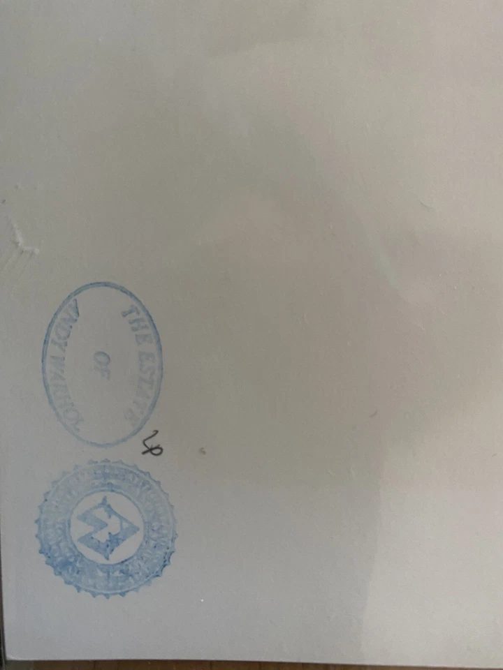 Andy Warhol Rare Vintage 1979 Original Mick Jagger and William S. Burroughs, COA - Image 2 of 4