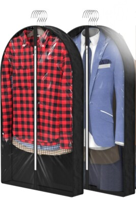 Set of 2 - Garment Bag - Dress Suit - Cover/Storage/Travel Bag - 40''x24''x4''