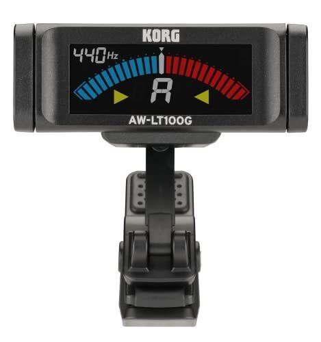 KORG 100 Hours Continuous Operation Clip Tuner Guitar AW-LT100G Strobe Tuning - Picture 1 of 7