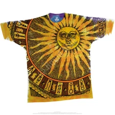 SUN MOON-Stars-2 Sided TIE DYE T-SHIRT S,M,L,XL,XXL Zodiac Horoscope,UNIQUE