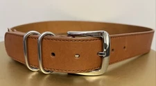 Shinola Detroit Men’s Belt Leather USA Bourbon Brown  1.5” Wide Size 32
