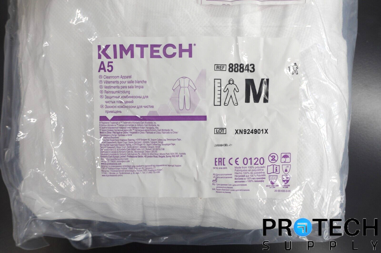 Kimtech 88843 A5 Medium Non-Sterile Cleanroom Apparel Coveralls NEW w/ WARRANTY