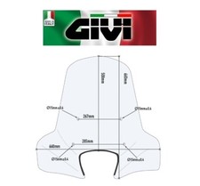 SOLO LASTRA Parabrezza PIAGGIO Liberty 50-125-150 2009 2010 2011 2012 107A GIVI