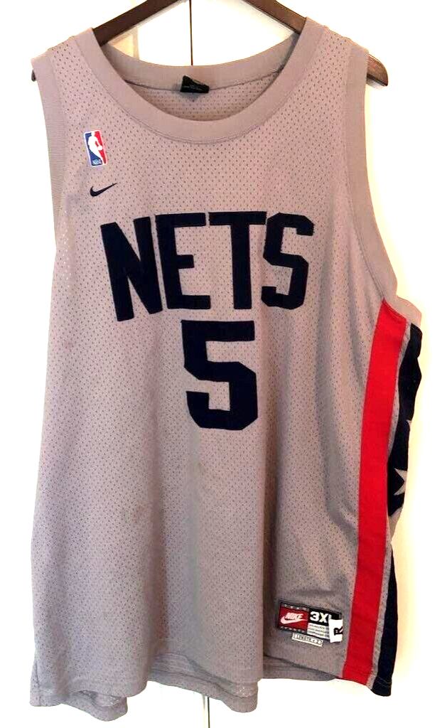 Jason Kidd Brooklyn Nets Nike Mens Jersey Gray NBA Big Tall 3XL (Please  Read)