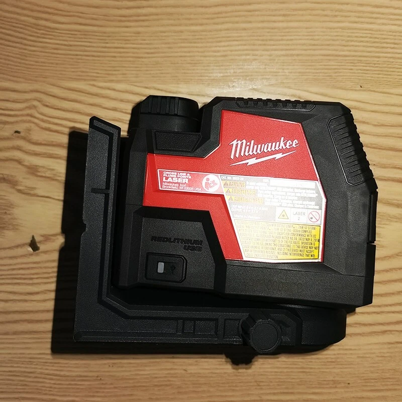 Láser Milwaukee 3522-21 USB recargable línea cruzada verde y puntos de plomada ¡NUEVO!