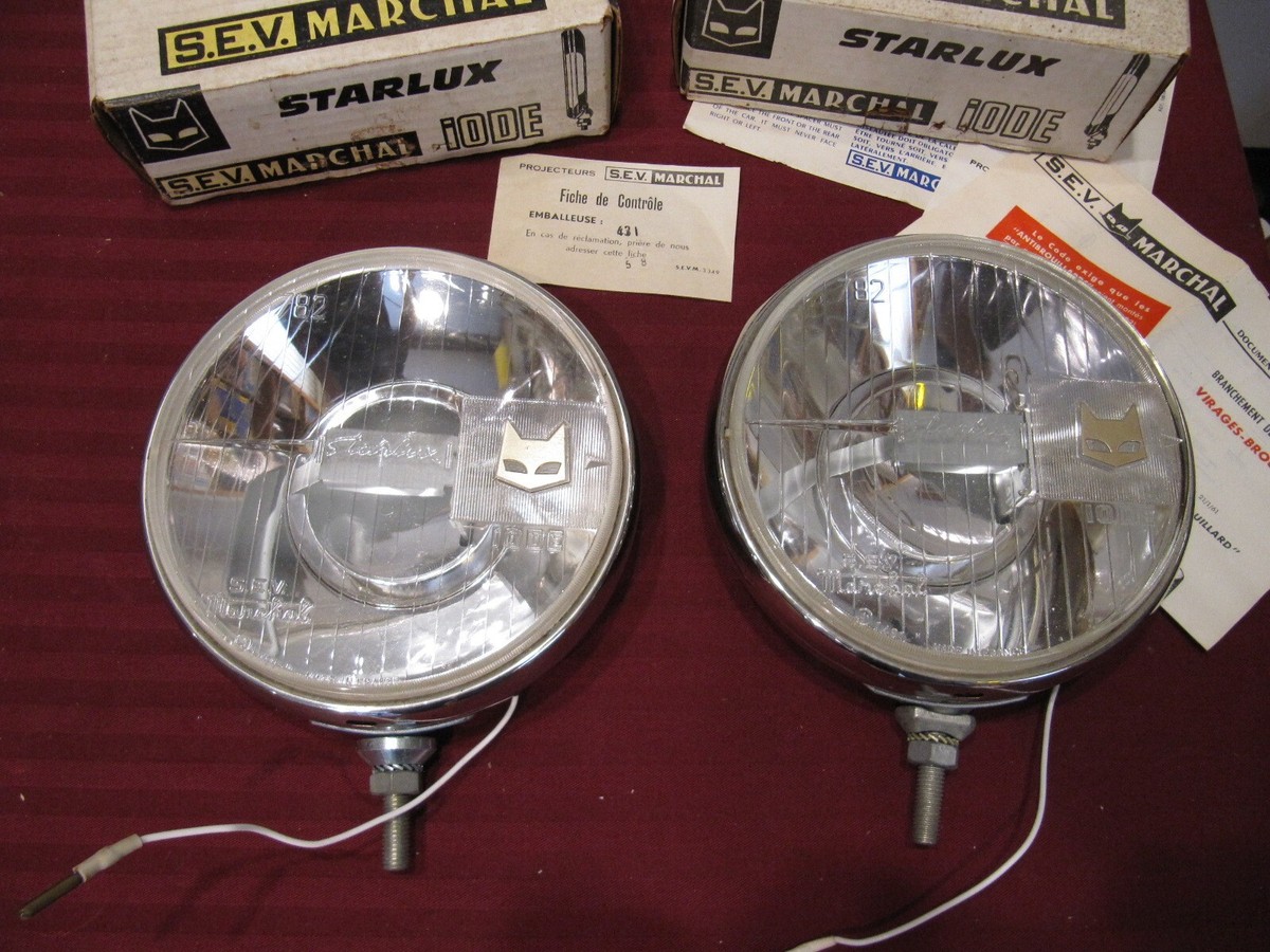 NOS Original Marchal StarLux 782 Clear Driving Spot Lights NOS Original Marchal StarLux 782 Clear Driving Spot Lights