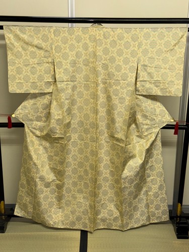 Kimono japonés vintage poliéster blanco tradición cara altura 63,38 pulgadas - Imagen 2 de 23