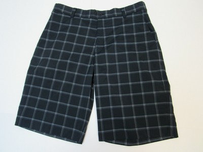 Check Spandex Blend Golf Shorts 