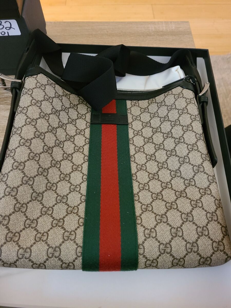 Gucci GG Supreme messenger  Messenger bag men, Leather messenger bag men, Gucci  bag