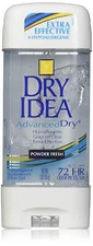 5 Pack Dry Idea Clear Gel Antiperspirant and Deodorant Powder Fresh 3 Ounce
