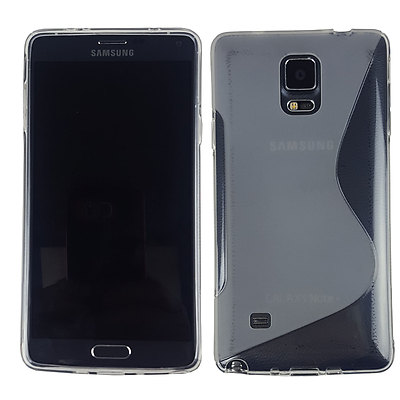 New Clear S Line Soft TPU Gel Back Case For Samsung Galaxy Note 4 