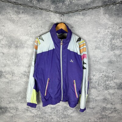 Men s Vintage Puma Track Jacket Multicolor Polyamide Size 5