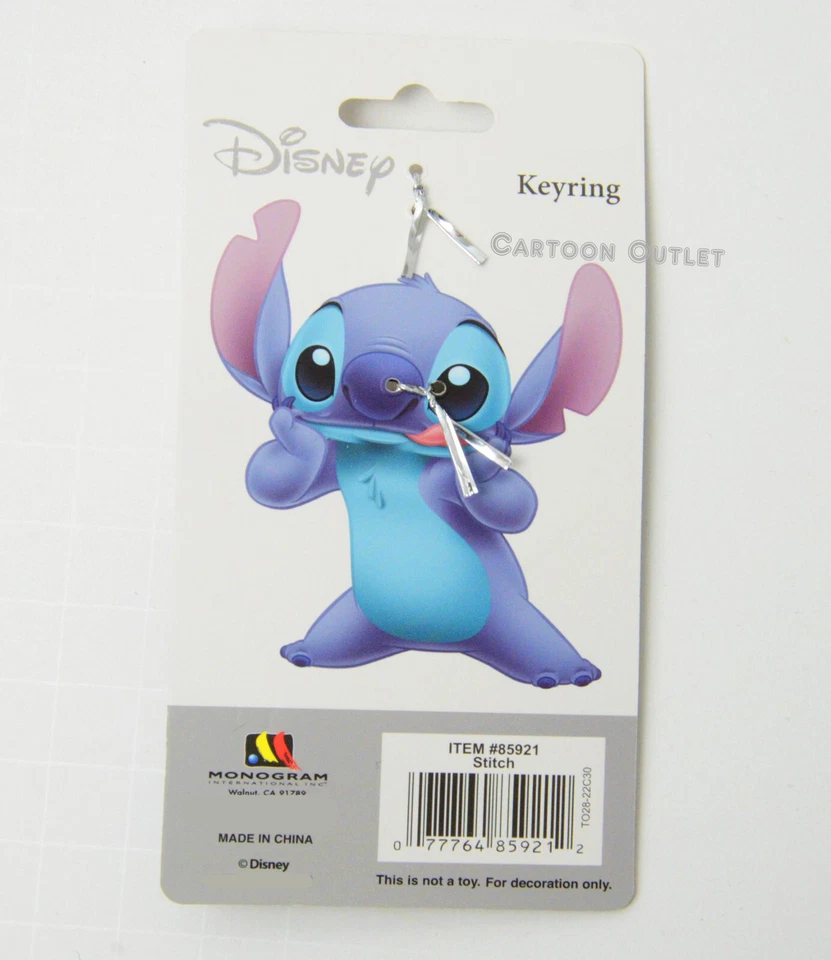Disney Stitch олова брелок для ключей кольцо для ключей монограмма Lilo и стежок лицензированный металл - Изображение 4 из 4