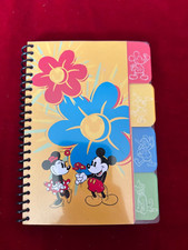 Disney Character Tab Spiral Notebook 5.5x4 Unused Small Scuff Inside Back Cover