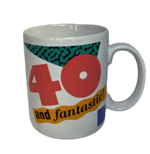 Early 90's Vintage "40 and fantastic!" Genuine Hallmark Mug Clean - Picture 1 of 8