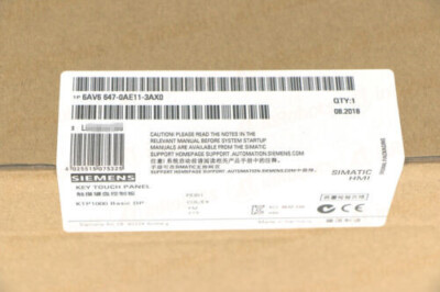 6AV6647-0AE11-3AX0 SIEMENS SIMATIC HMI KTP1000 6AV6 647-0AE11-3AX0 Basic Panel