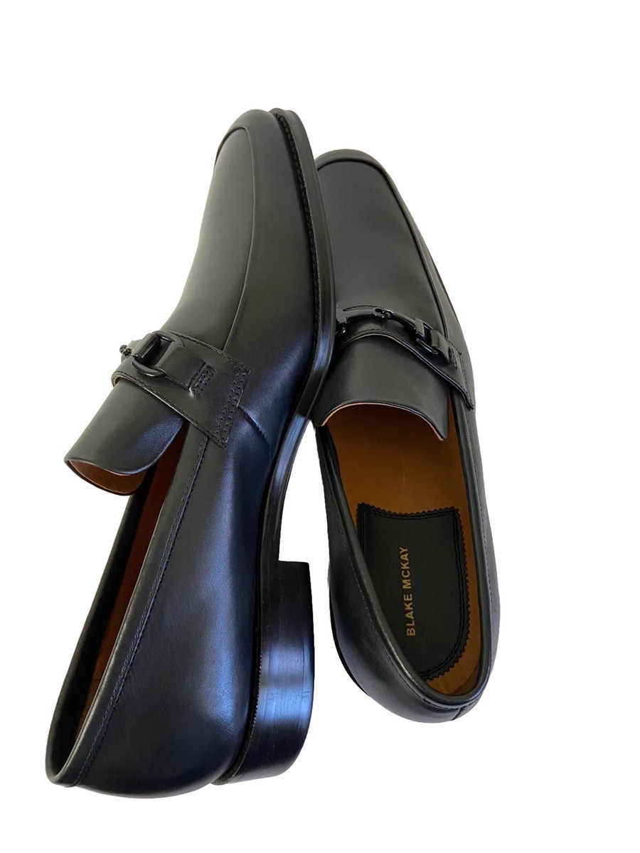 Blake Mckay Dress Shoes Black Leather Horse bit Buckle Slip  display picture 2