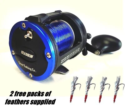 Bootsrolle Meer Angeln Wasserwaage Wind Trolling Multiplikator 25 Pfund Linie 2 SABIKI RIGS