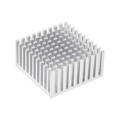 Kühlkörper kreuzförmigen Kerben für MOS GPU IC Chip 40x40x20 mm Silber