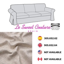 IKEA EKTORP Cover for 3-seat sofa, Kilanda light beige 305.652.62 / 905.652.64