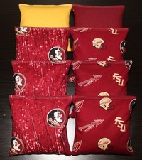 FLORIDA STATE University SEMINOLES Cornhole Bean Bags CAMO 8 ACA Regulation Bags