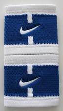 Nike Dri-Fit Stealth Wristbands Tennis Singlewide Adult Blue Jay/White