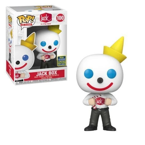 Funko Pop! Ad Icons Jack in the Box 2020 SDCC Shared Exclusive Jack Box #100