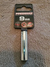 Powerbuilt 1/4" Drive x 9mm 6 Point Deep Socket - 648301