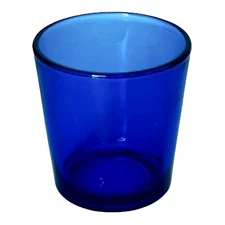 Libbey FLARE COBALT BLUE 13 OZ Double Old Fashioned Glass MINT