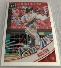 2018 Donruss Optic Baseball Andrew Benintendi Boston Red Sox base card #135