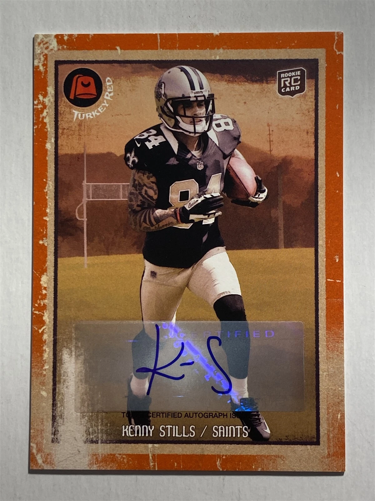 KENNY STILLS saints 2013 Topps Turkey Red #60 AUTO Autograph RC (U2)