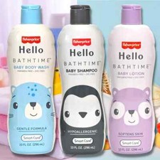 Fisher-Price Baby Shampoo Body Wash Lotion set of three NEW Gentle