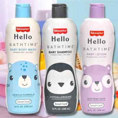 Fisher-Price Baby Shampoo Body Wash Lotion set of three NEW Gentle