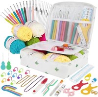 Yinva HäKelnadel Set 111 Stk. Ergonomische Nadeln HäKelset FüR AnfäNger Haken