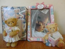 Lot of 2 Cherished Teddies Heaven Blessed This Day Girl 1st Communion  Frame