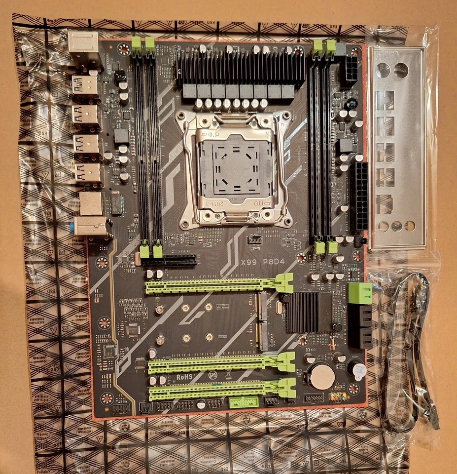 ATX Mainboard Intel Xeon LGA2011-3 32- 256GB RAM DDR4+ 2673v4  20C/40T DUAL NVME - Bild 3 von 4