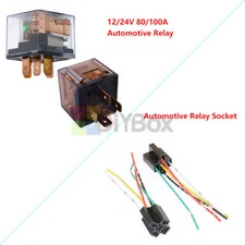 12V/24V 80A/100A Automotive Relay 5Pin SPDT Car Control Device Car Relay Socket