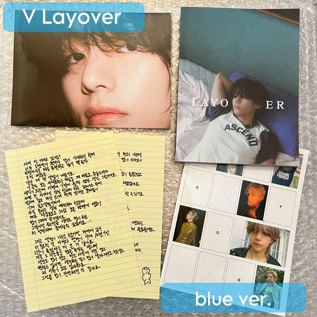BTS V サイン ポスター テテ テヒョン 'Layover' BTS テヒョン ポスター3枚セット ソロアルバム layover V テテ