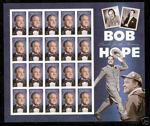 2009 #4406 Bob Hope Full Pane of 20 Mint NH