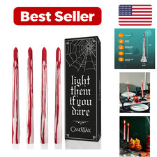 10 Inch Taper Candles Set of 4 - White Paraffin Wax