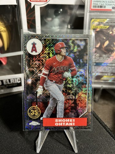 Shohei Ohtani Black #T87C-50 2022 Topps Update 1987 Chrome 079/199