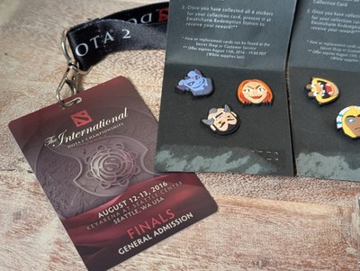 Dota 2 TI6 Attendee Aegis Pin Lot New The International Valve