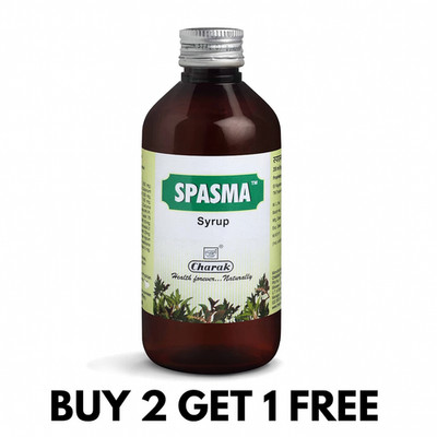 Charak Spasma Syrup 200ml  ( Buy 2 Get 1 Free )  Ayurvedic Respiratory Support
