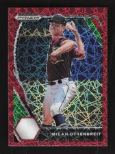 2021 Panini Prizm Draft Picks #PDP114 Micah Ottenbreit Red Velocity Prizm