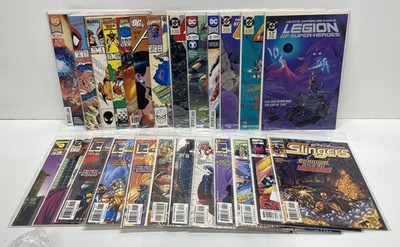 Marvel Comic Book Lot Mixed Brands 1980s-Modern Superhero 22 Comics