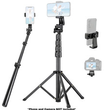Phone Tripod Nexmee NMZJ01 Lightweight Aluminum 66 inch telescoping