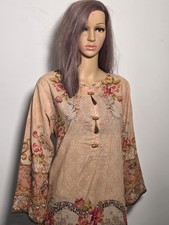 Pakistani Indian Mohagni Original Size L Lawn Kurti Kameez Kurta Top Tunic Shirt