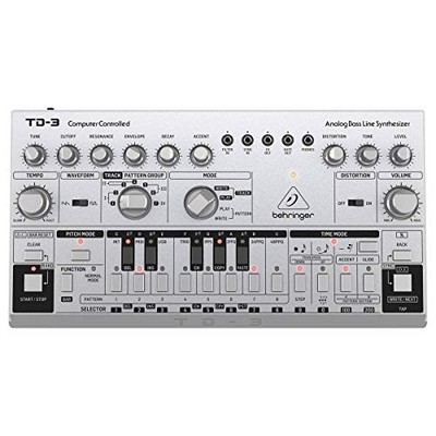 Behringer TD-3-SR Analog Bassline Synthesizer Silver Acid Neu TD-3 R87243020