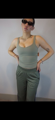 Free People FP Movement Sage Stone Strappy Back Tank