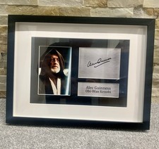 Alec Guinness Signed Pre Printed Autograph A4 Photo Gift For a Star Wars Fan